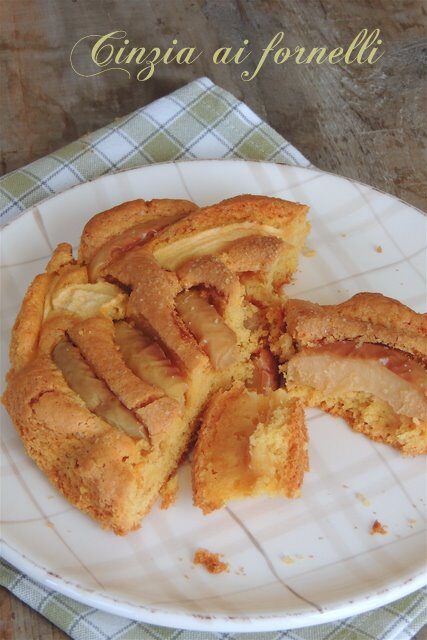 Torta di mele col Bimby con farina di farro e riso