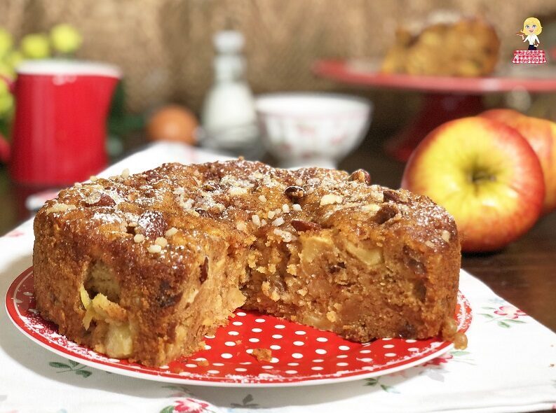 Torta di mele con avanzi di colomba