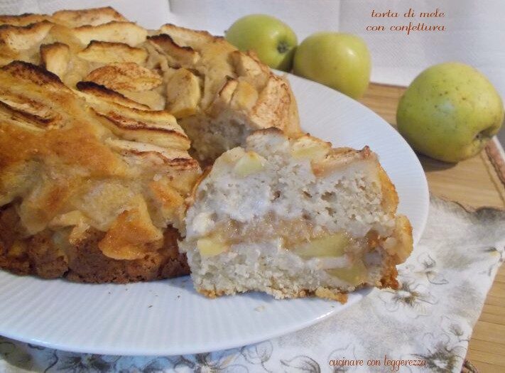 Torta di mele con confettura