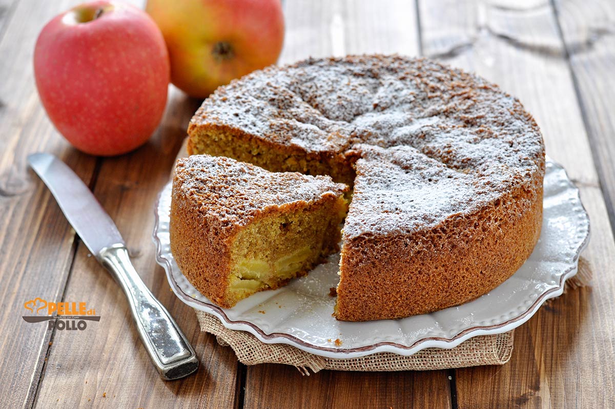 Torta di mele con farina integrale
