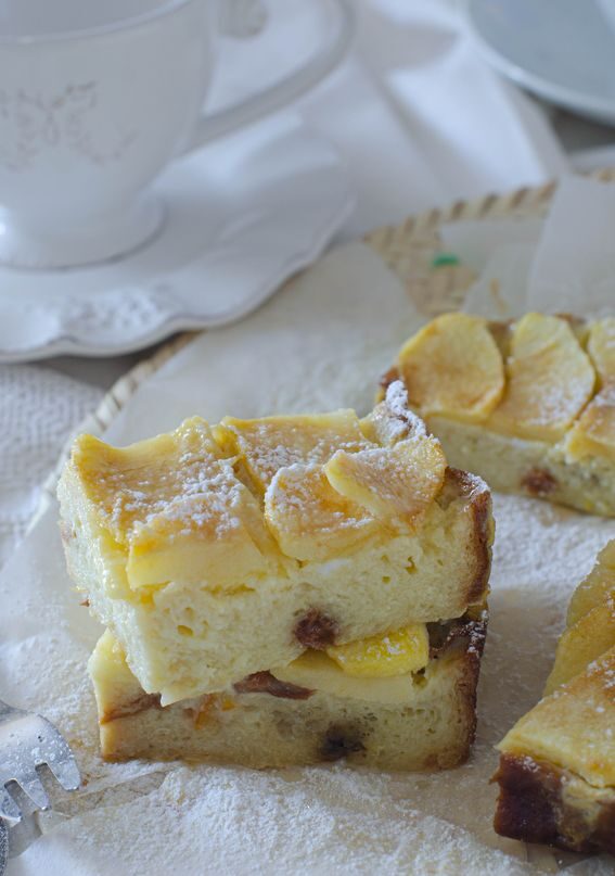 Torta di mele con panettone – ricetta da riciclo