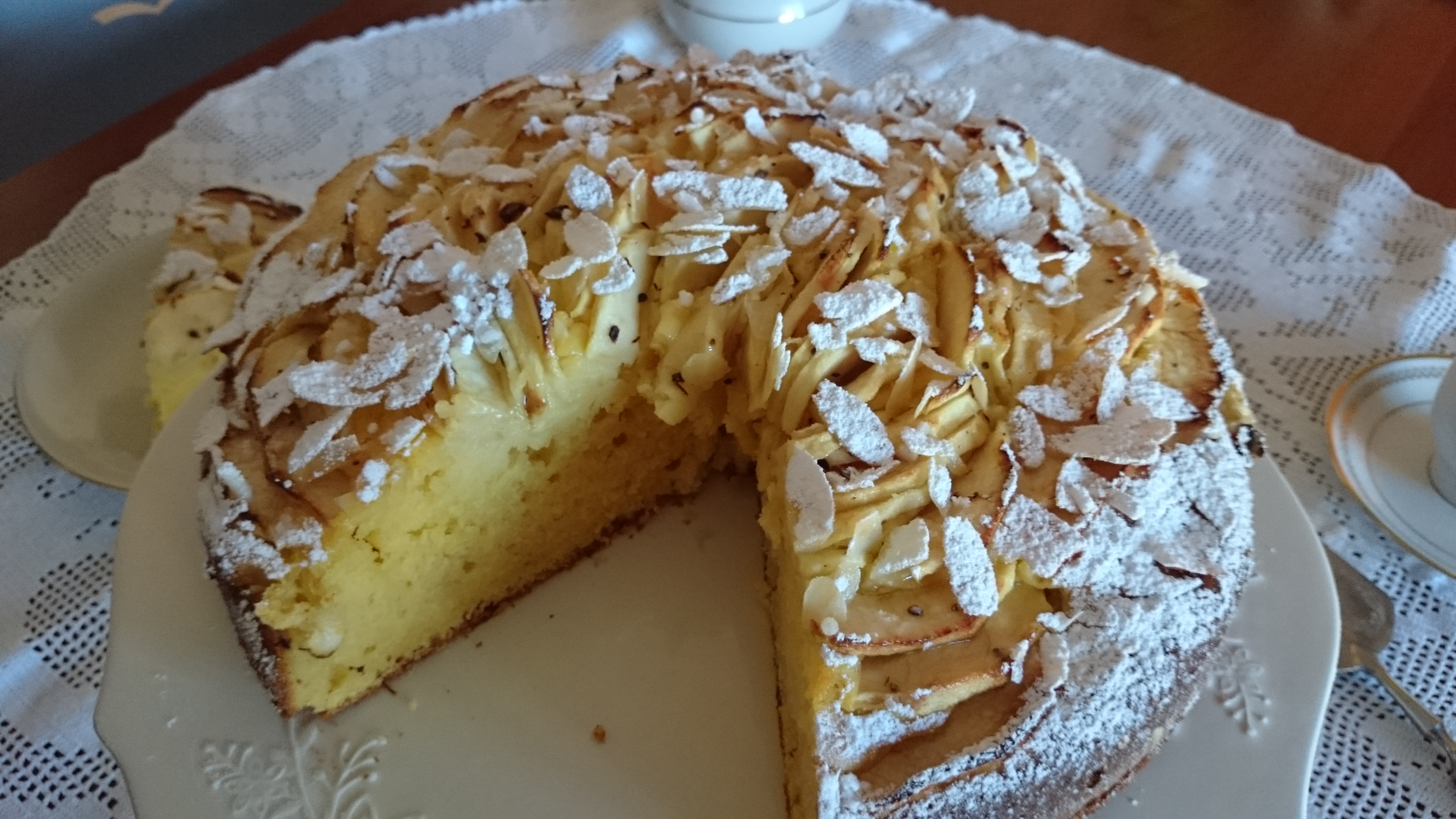 Torta di mele con ricotta e yogurt