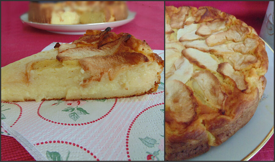 Torta di mele cremosa senza zucchero