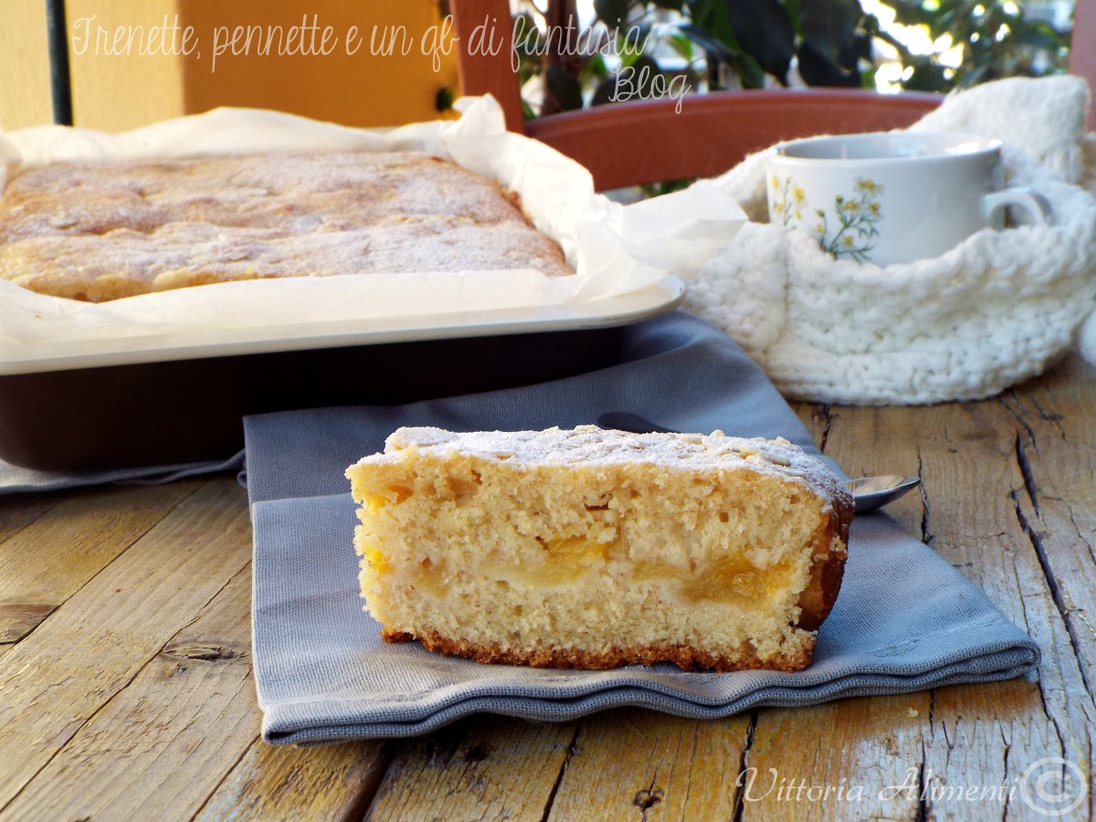 Torta di mele e arancia caramellate