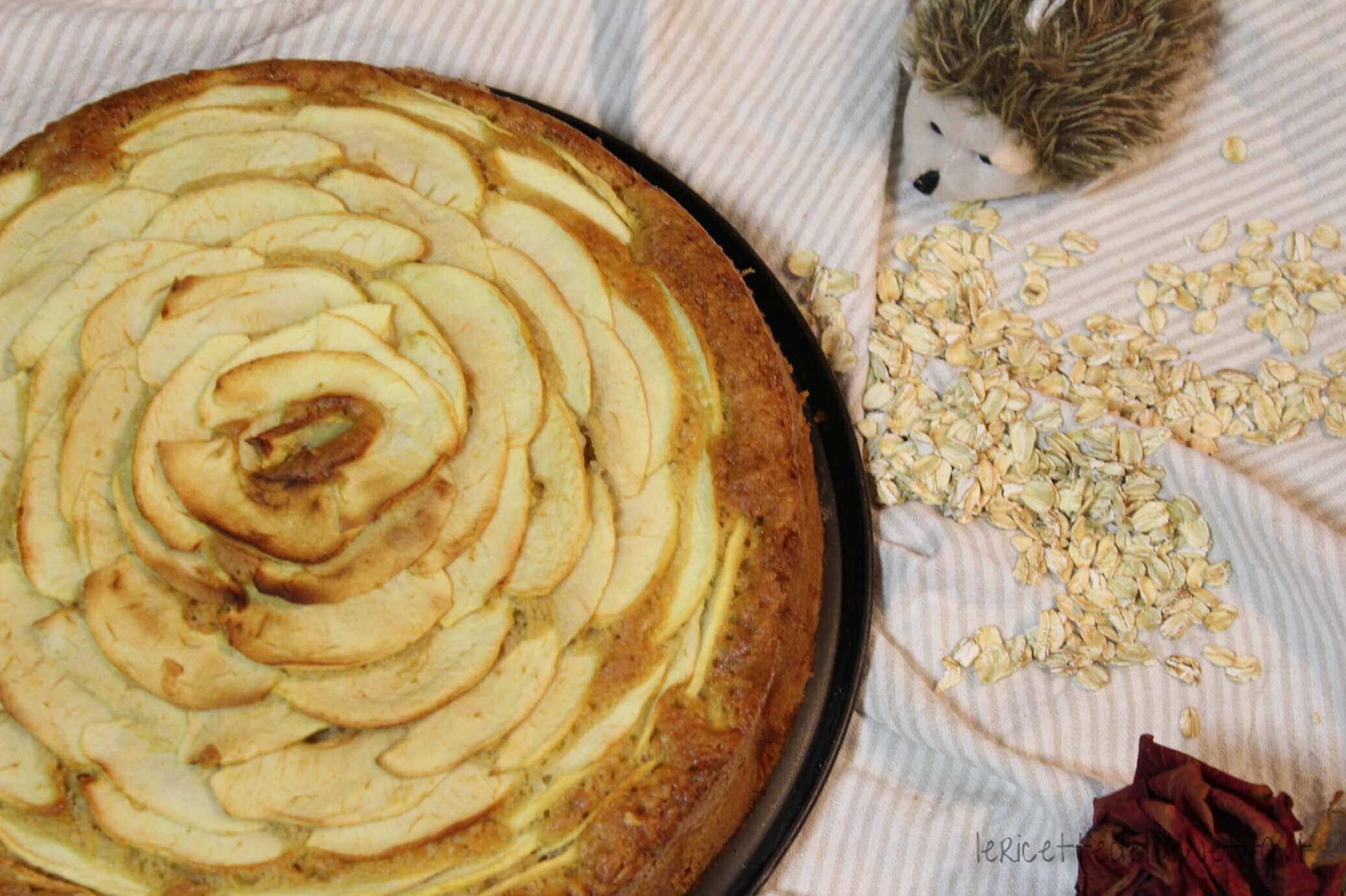 Torta di mele e avena