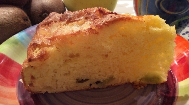 Torta di mele e kiwi