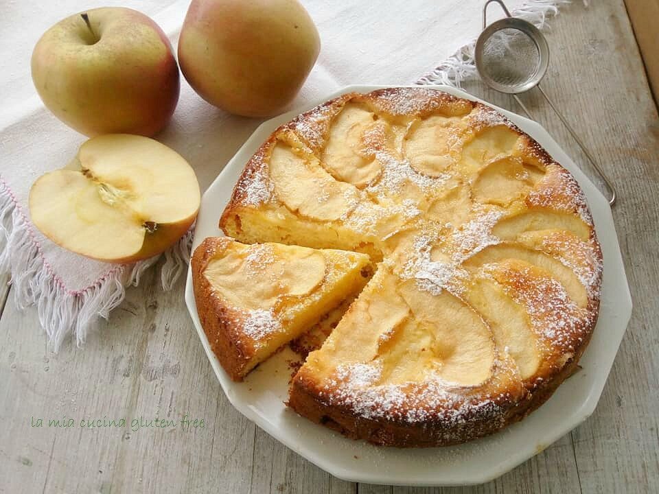 Torta di mele e limone senza glutine