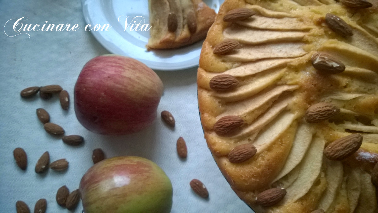 Torta di mele e mandorle