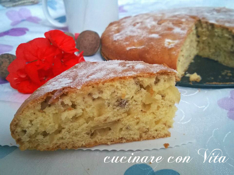Torta di mele e noci
