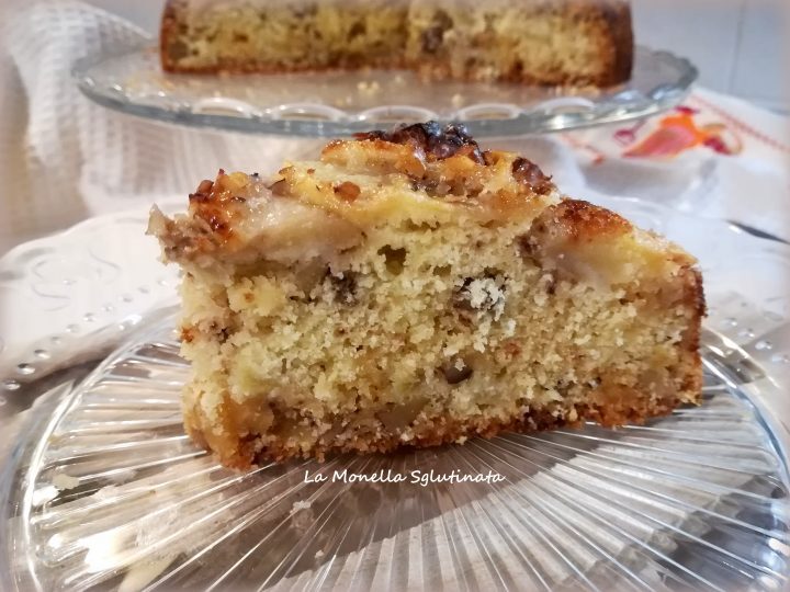 Torta di mele e noci senza glutine