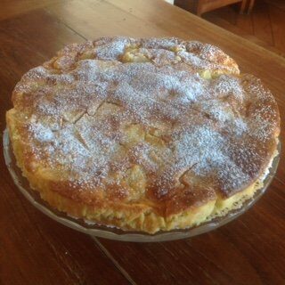 Torta di mele e pere di jodie foster, alta e soffice