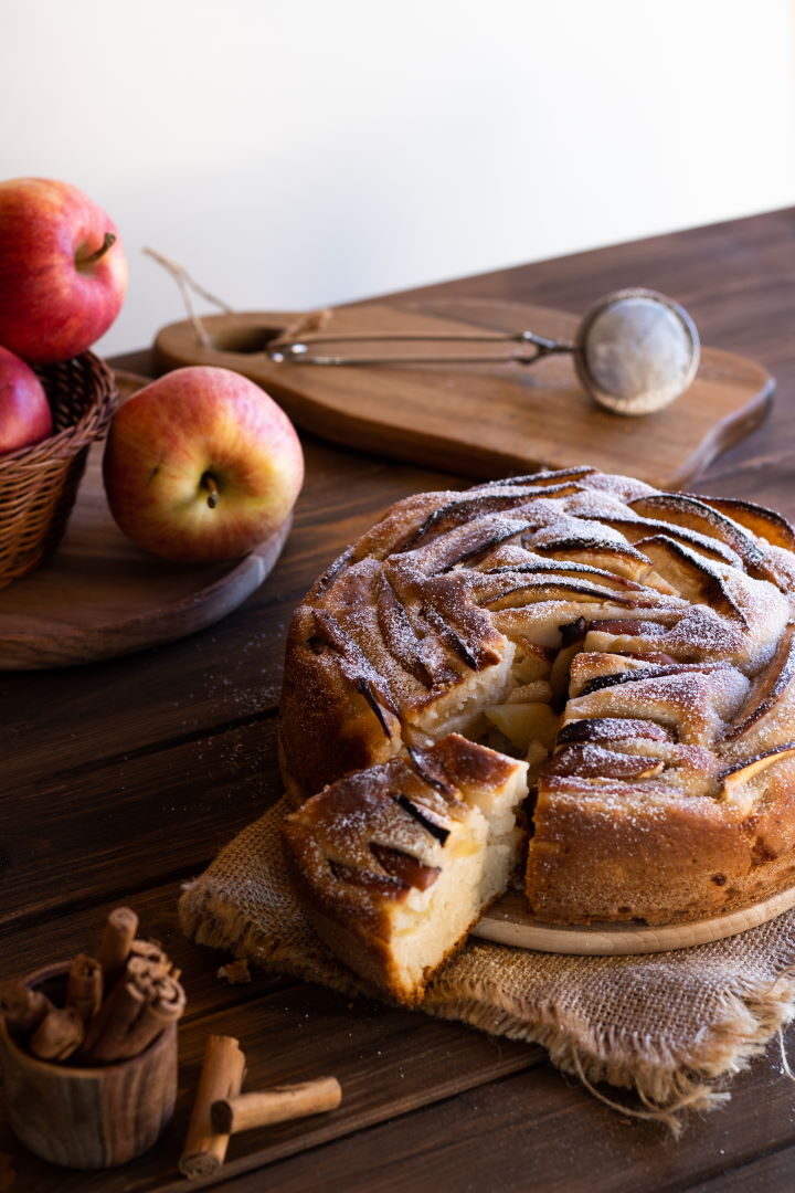 Torta di mele e ricotta senza uova