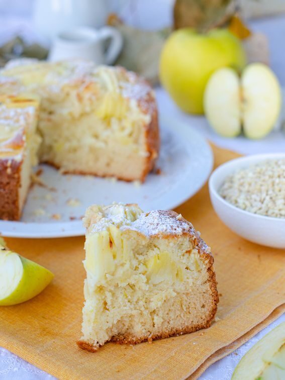 Torta di mele e ricotta sofficissima senza lattosio
