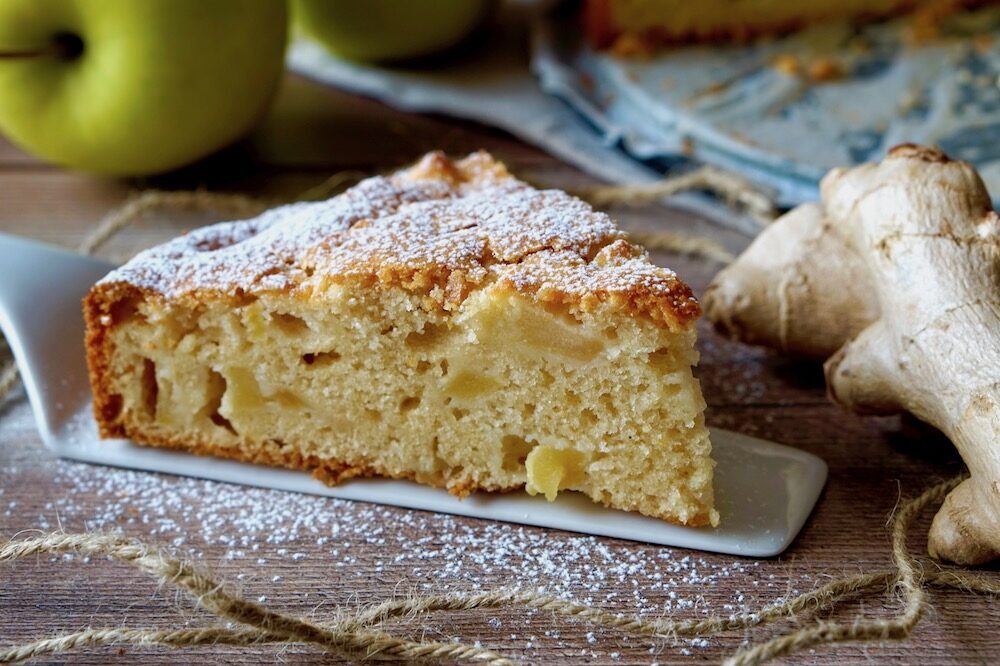 Torta di mele e zenzero