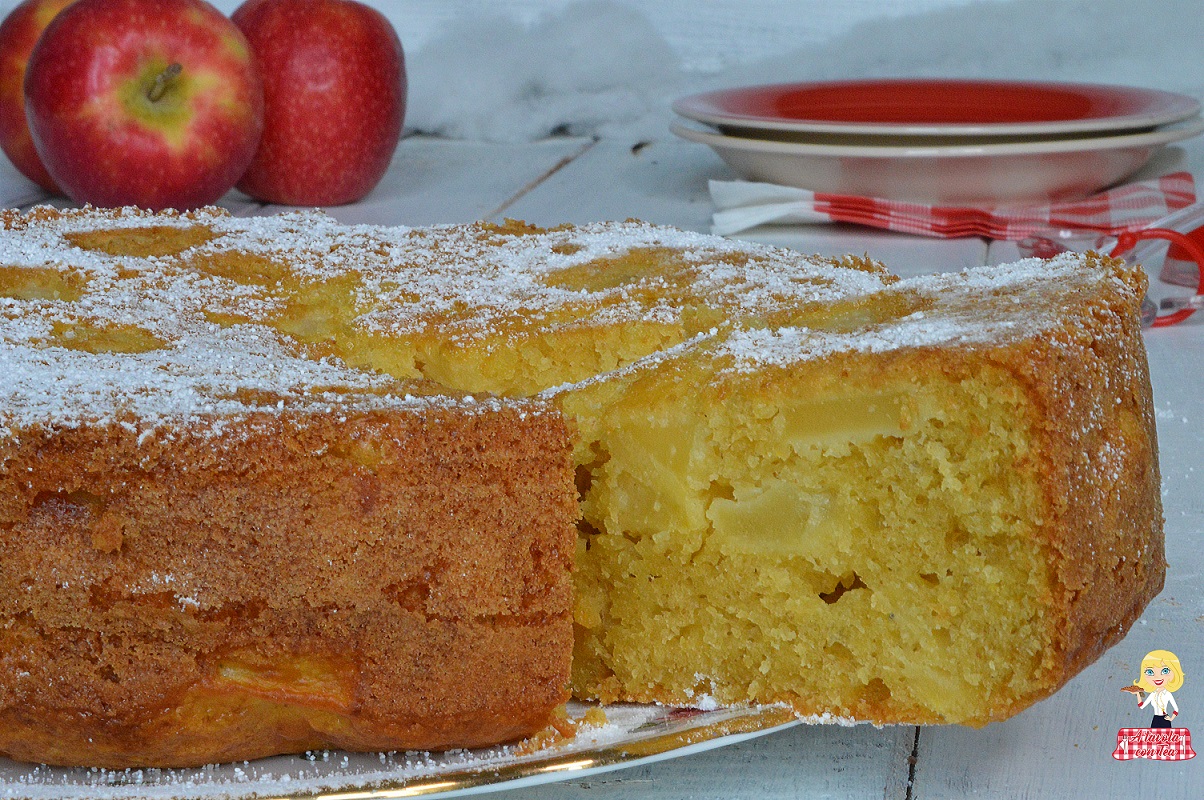 Torta di mele integrale senza burro