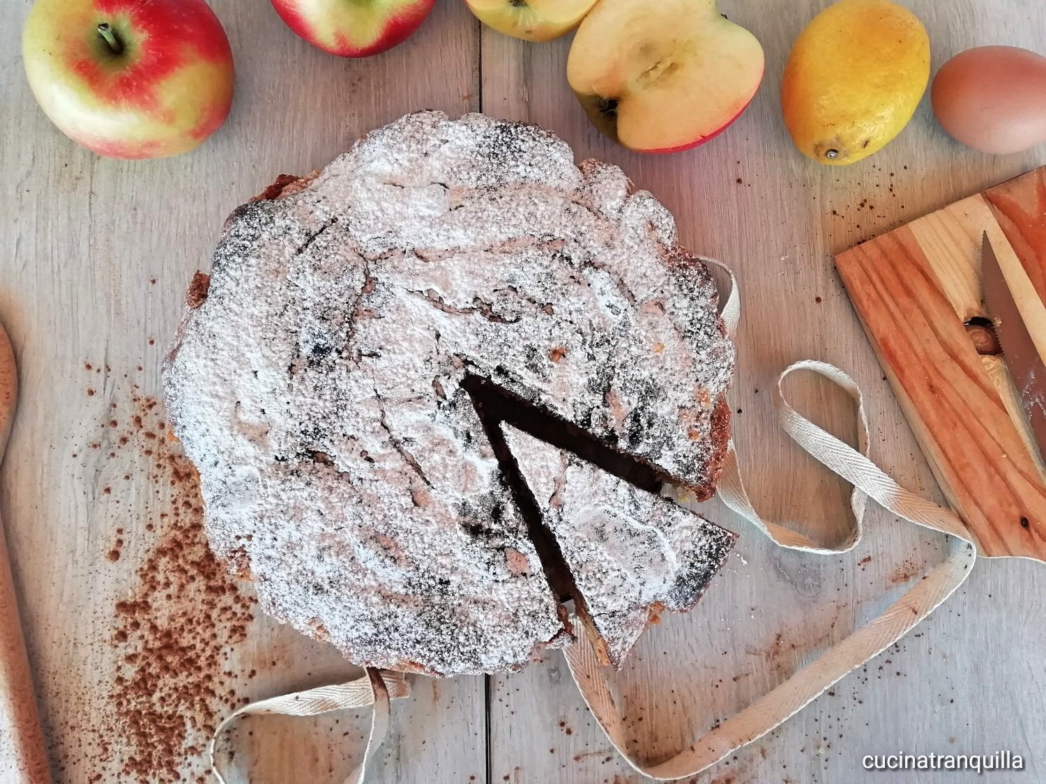 Torta di mele kanzi senza burro