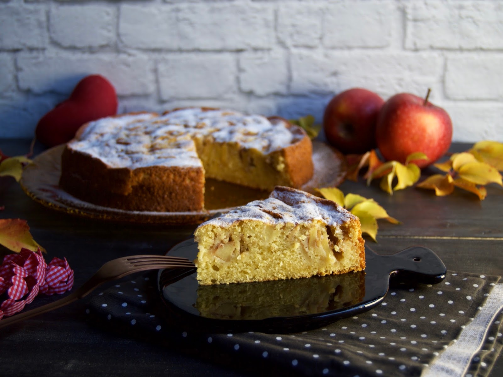 Torta di mele morbida