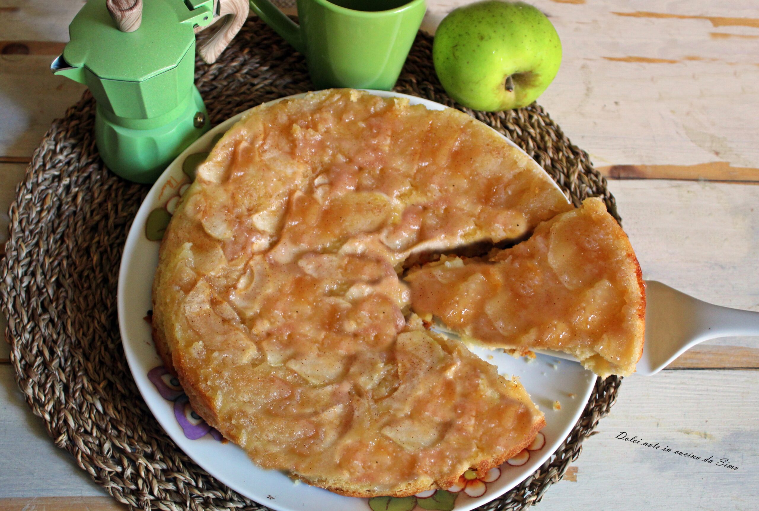 Torta di mele rovesciata