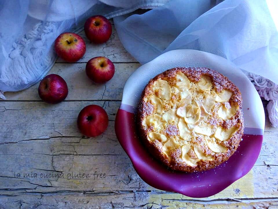 Torta di mele senza glutine latte e burro