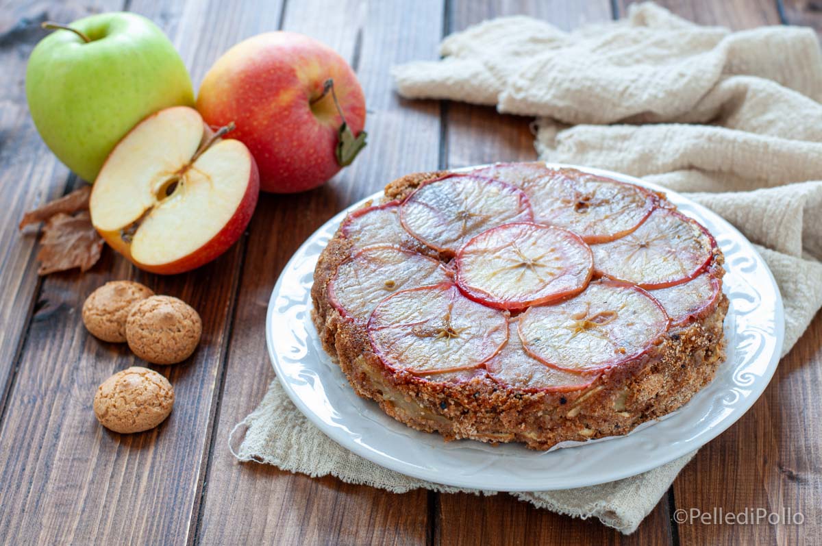 Torta di mele senza impasto