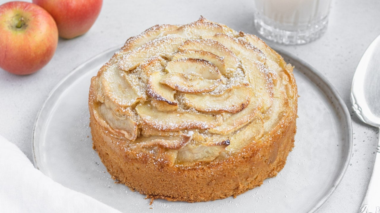 Torta di mele (senza uova, senza burro, senza latte)