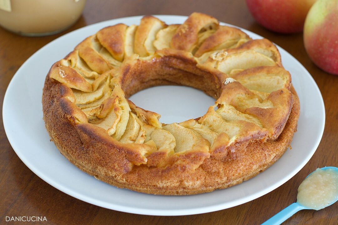 Torta di mele senza zucchero con purea di mela (senza olio/burro)