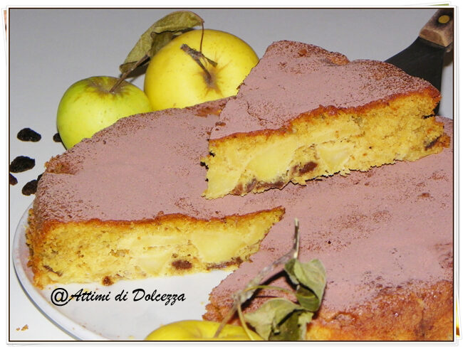 TORTA DI MELE UVETTA E CANNELLA