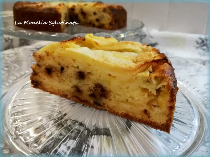 Torta di mele,ricotta e gocce di cioccolato