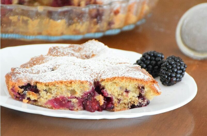 Torta di more e yogurt