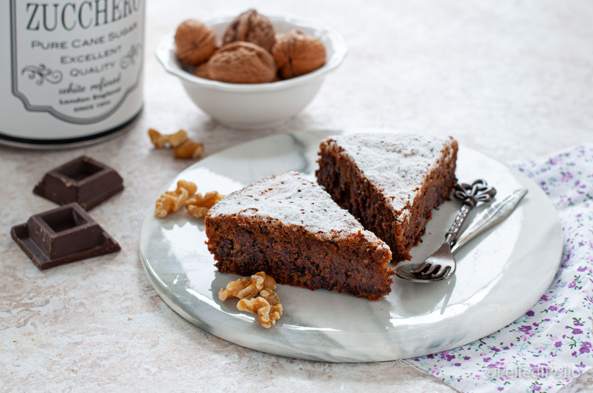 Torta di noci e cioccolato dell’artusi