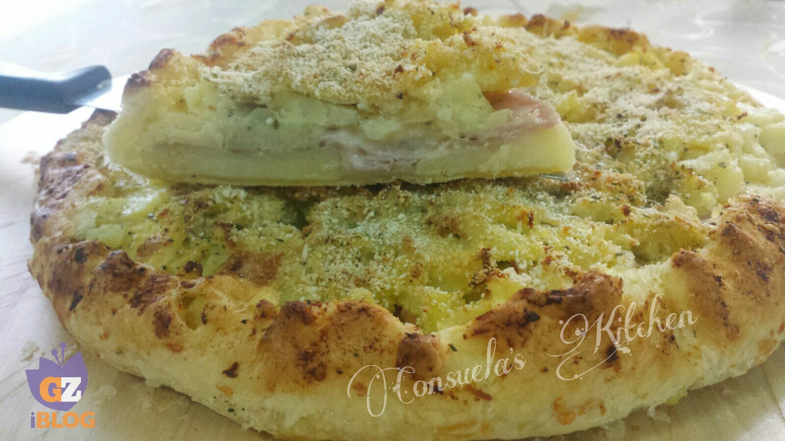 Torta di pasta sfoglia patatosa