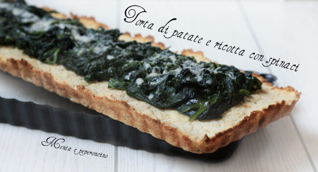 Torta di patate e ricotta con spinaci