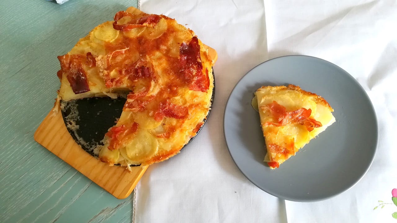 Torta di patate invisibili, senza precottura