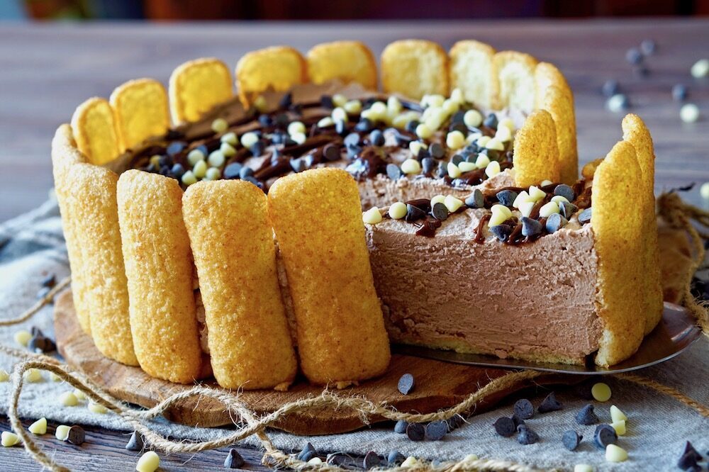 Torta di pavesini cioccolato al latte