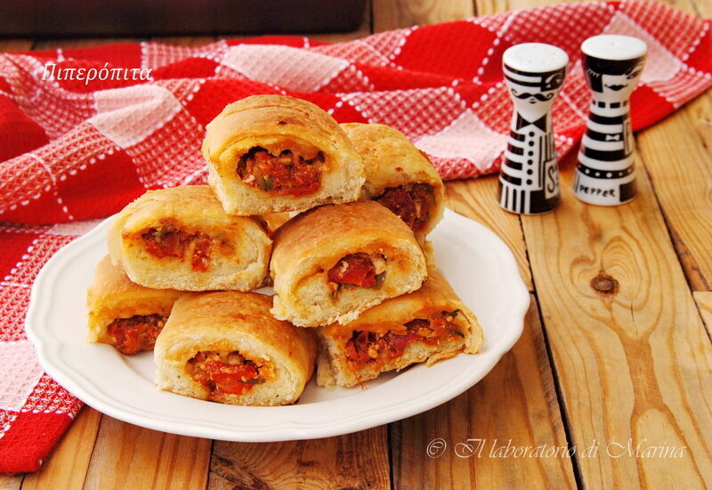 Torta di peperoni con sfoglia al lievito madre
