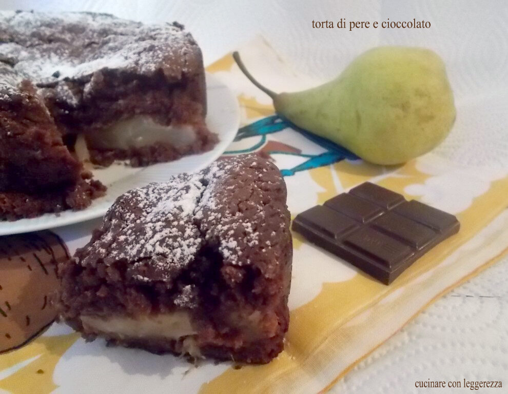 Torta di pere e cioccolato