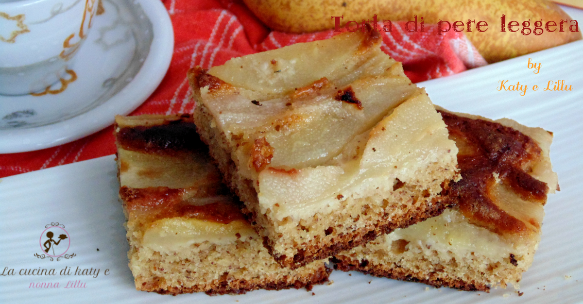 Torta di pere leggera