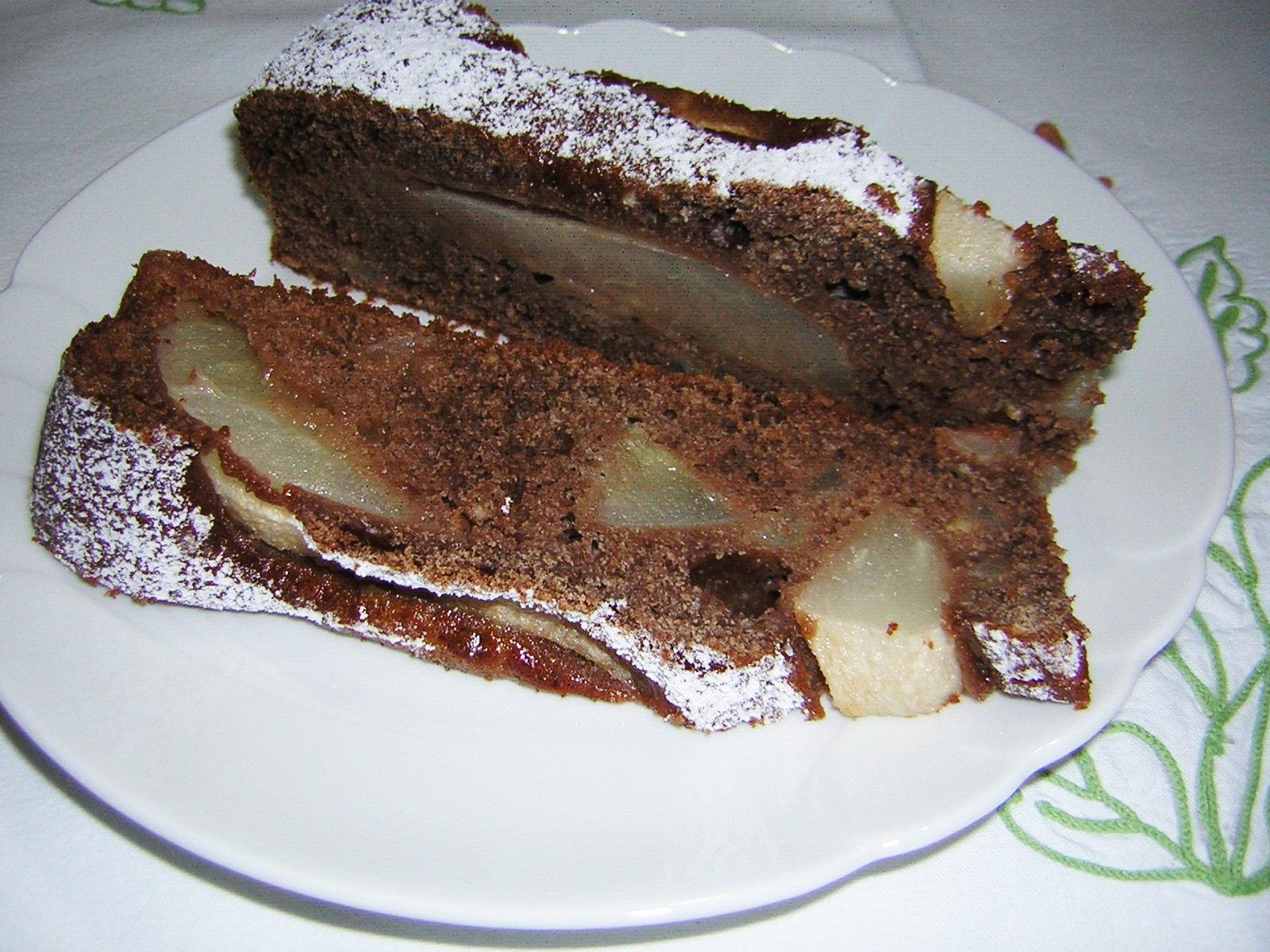 Torta di pere yogurt e cacao