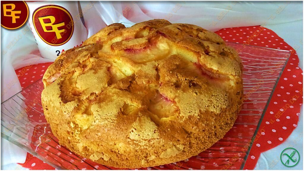Torta di pesca senza glutine