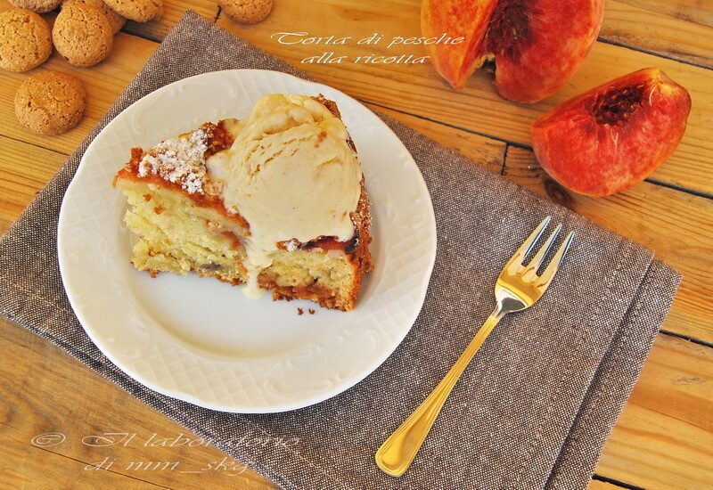 Torta di pesche alla ricotta