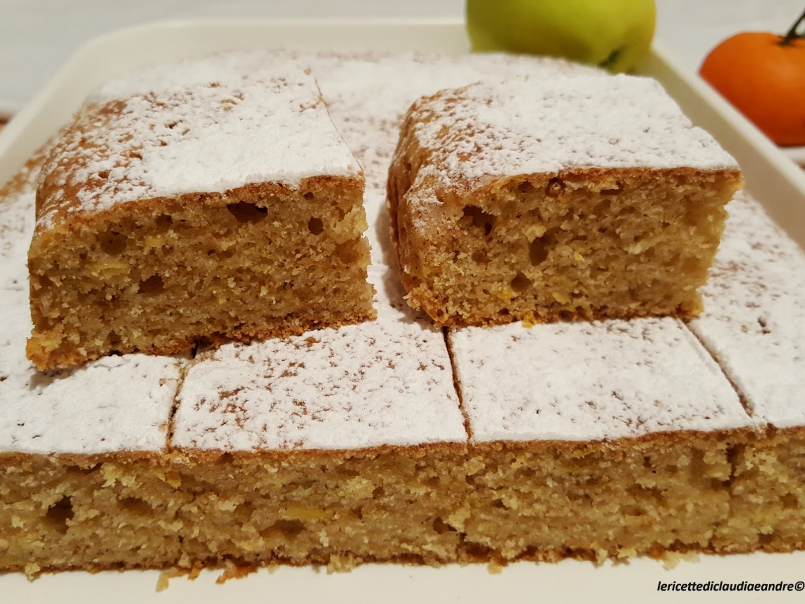 Torta di riciclo al olio, con scarti della frutta