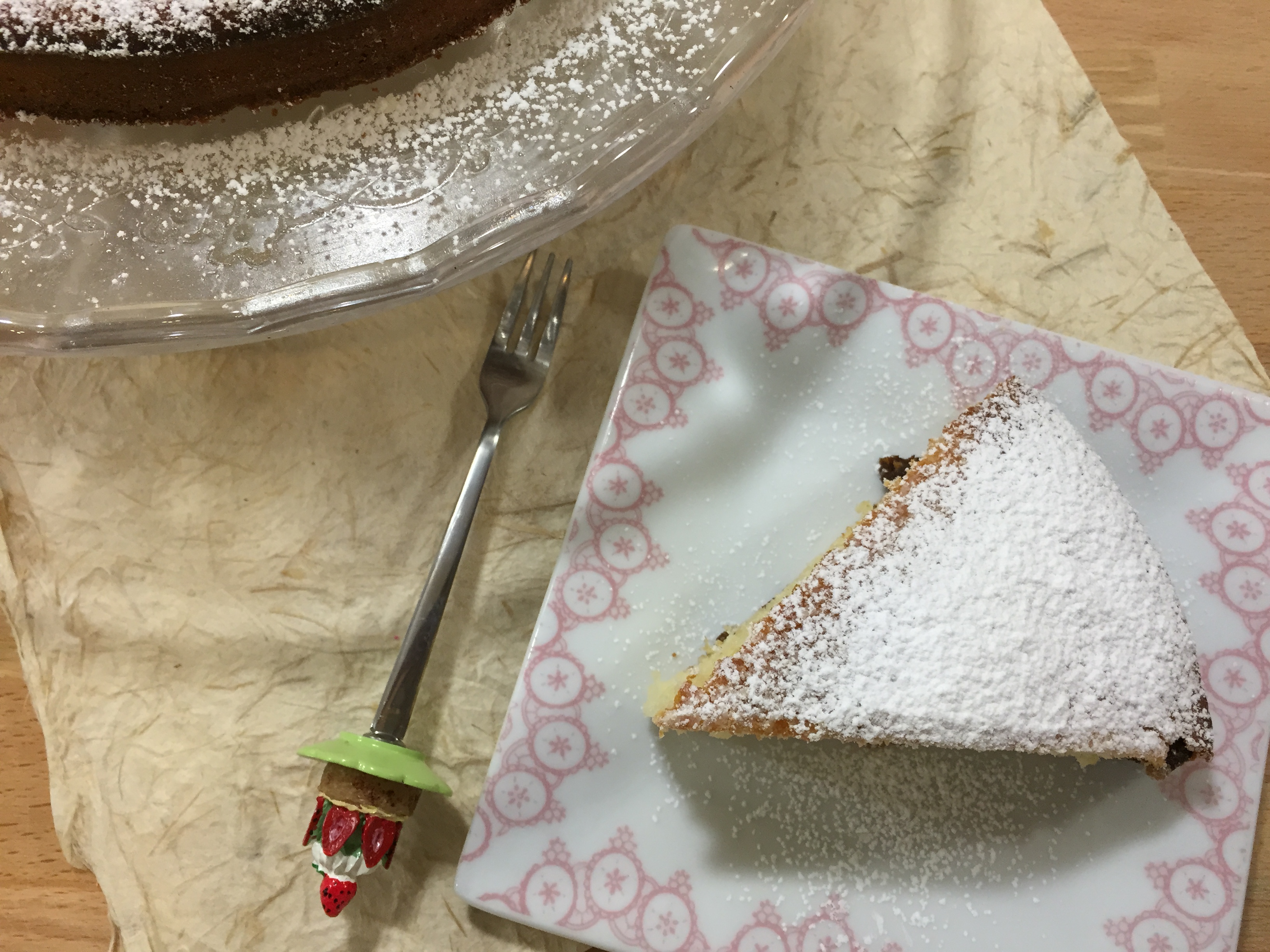 Torta di ricotta e uvetta