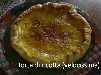 Torta di ricotta velocissima
