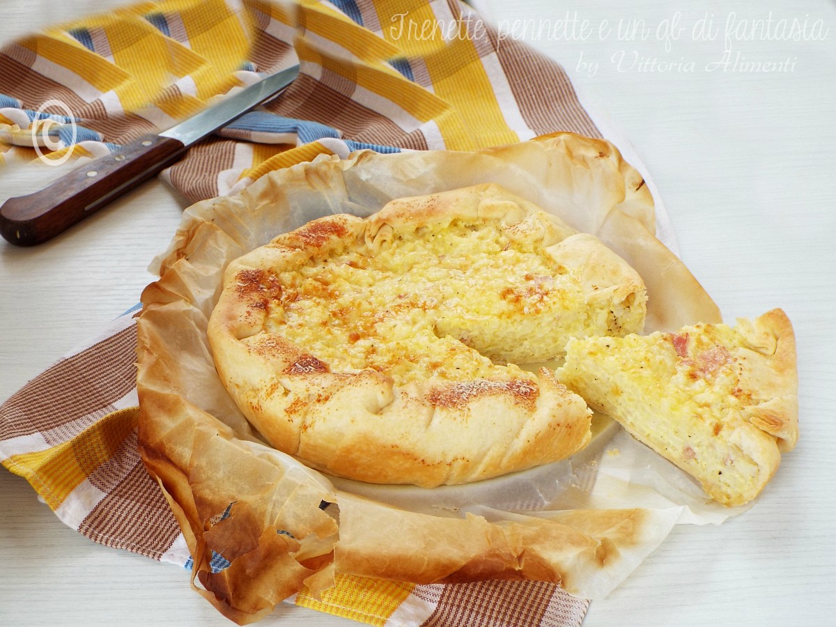 Torta di riso con ricotta e prosciutto cotto