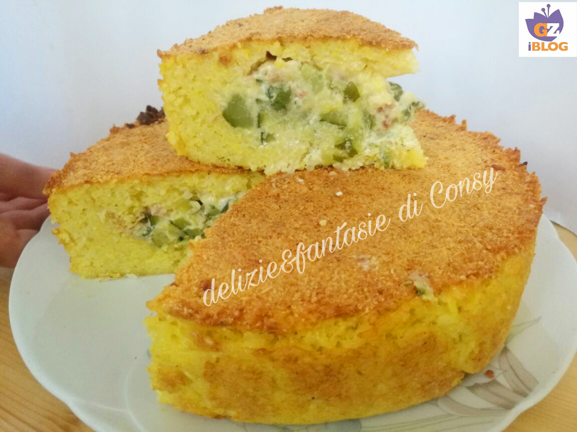 Torta di riso con zucchine e zafferano