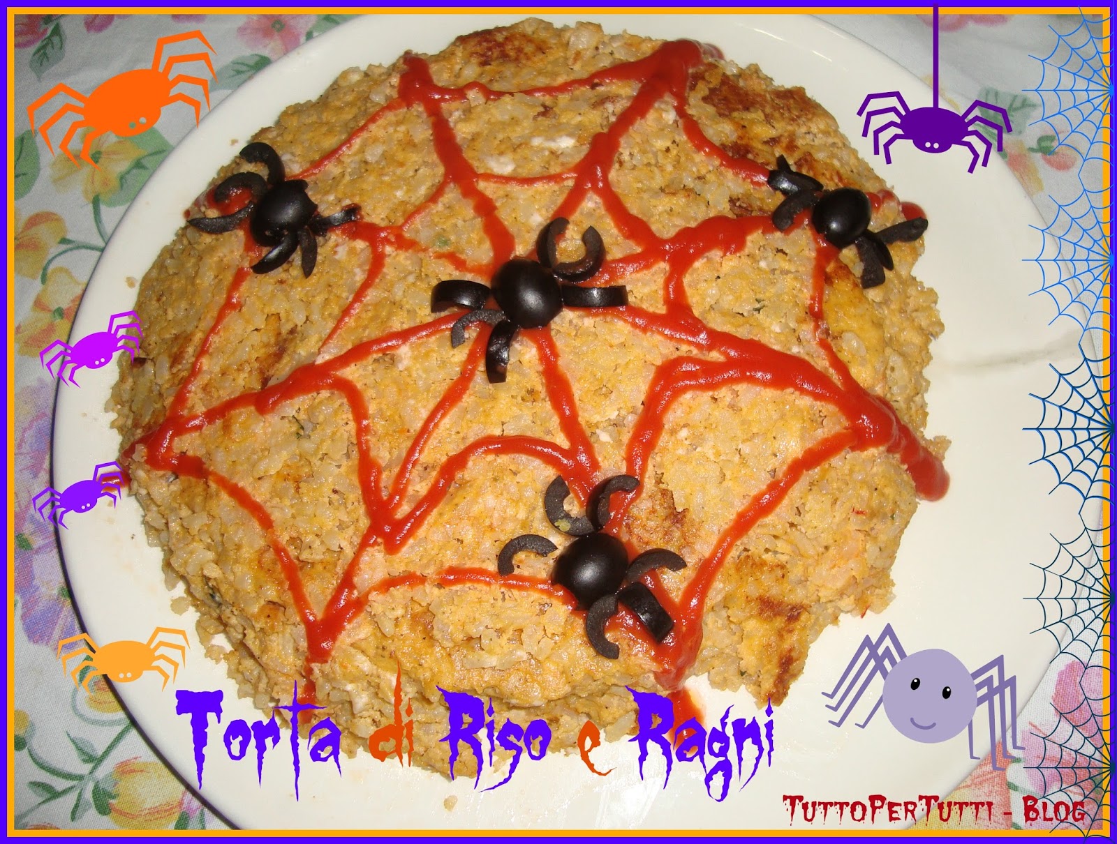 Torta di riso e ragni – speciale halloween