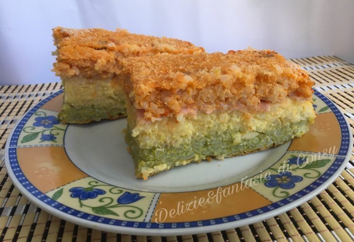 Torta di riso tricolore