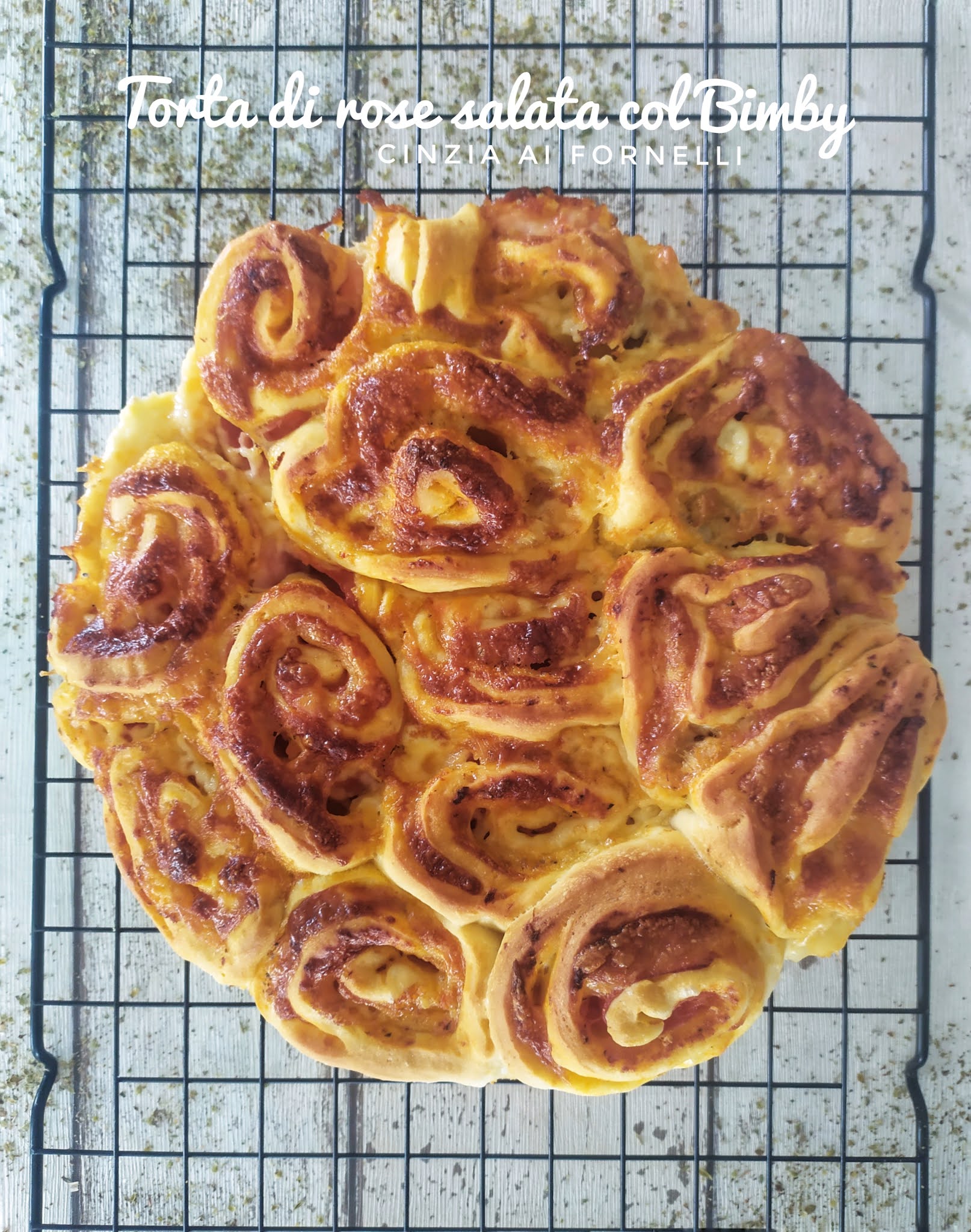 Torta di rose salata col bimby gusto pizza