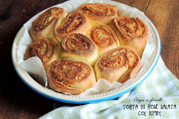 Torta di rose salata col bimby
