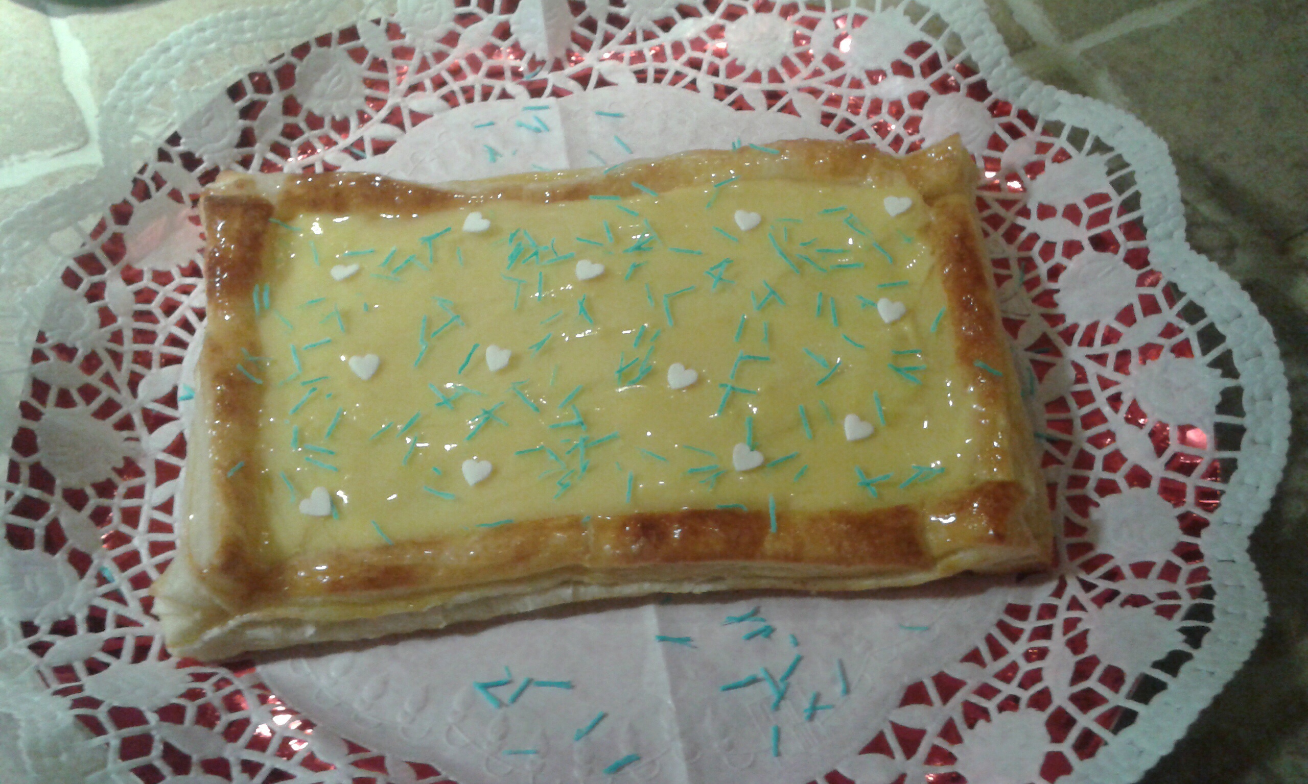 Torta di sfoglia alla crema